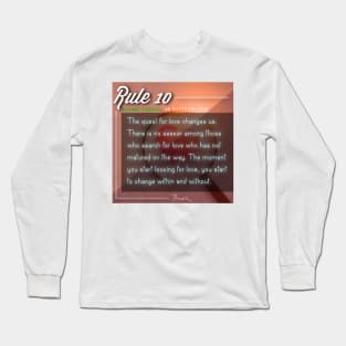 40 RULES OF LOVE - 10 Long Sleeve T-Shirt